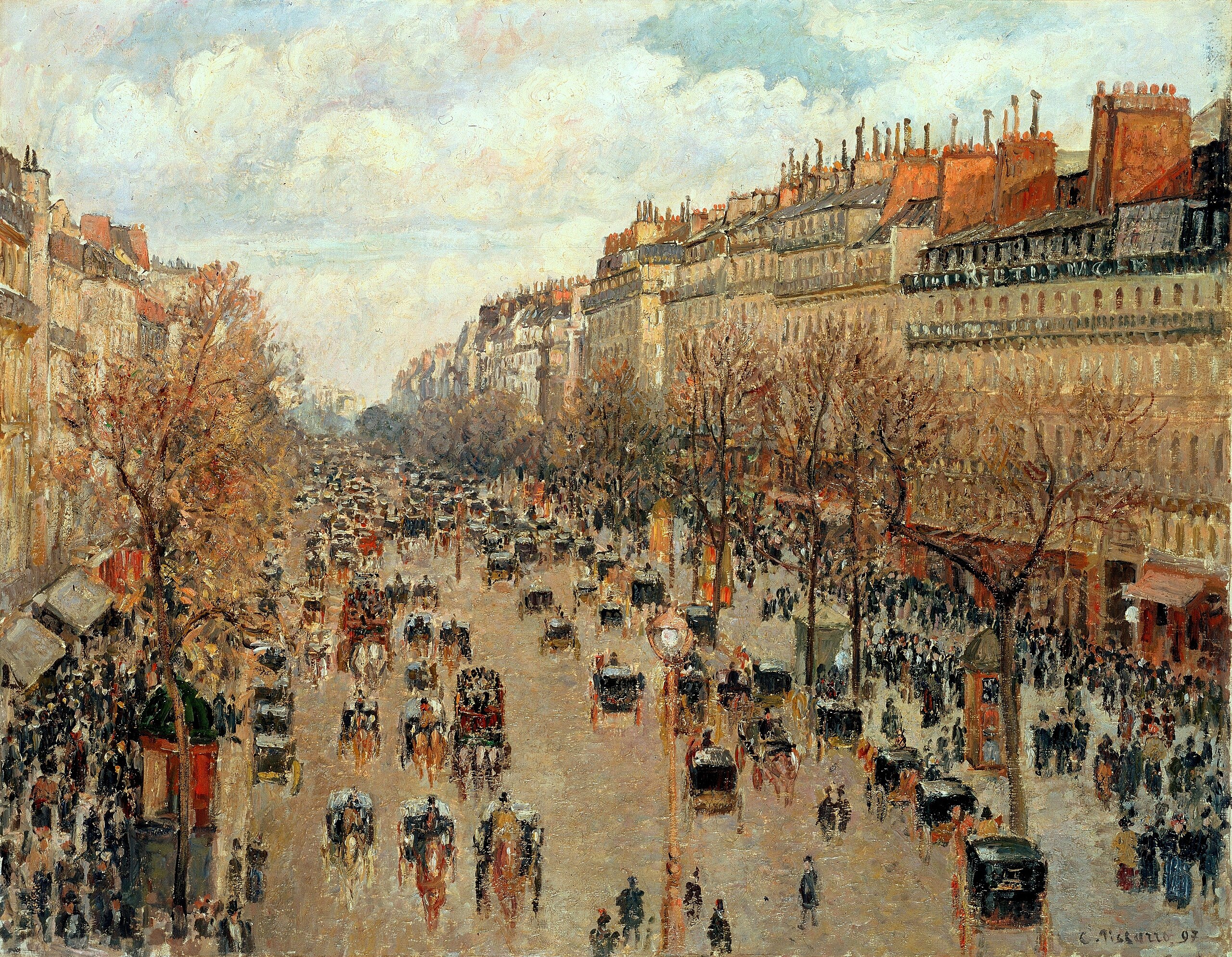 Camille_Pissarro_-_Boulevard_Montmartre_-_Eremitage