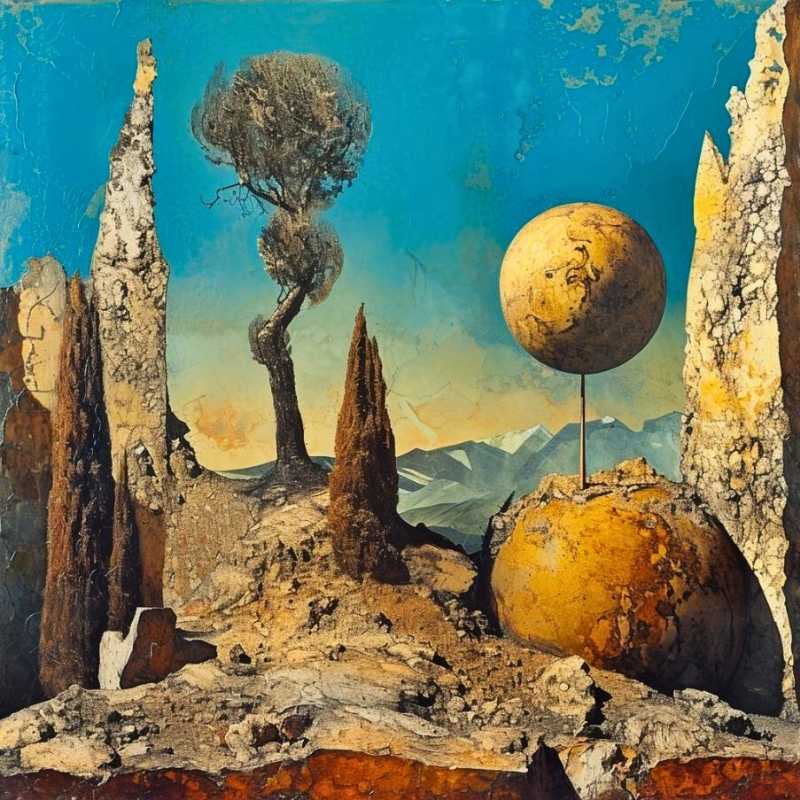 Cette_oeuvre_presente_un_paysage_surrealiste_evoquant_les_compositions_de_Max_Ernst._On_y_trouve_une_scene_desertique