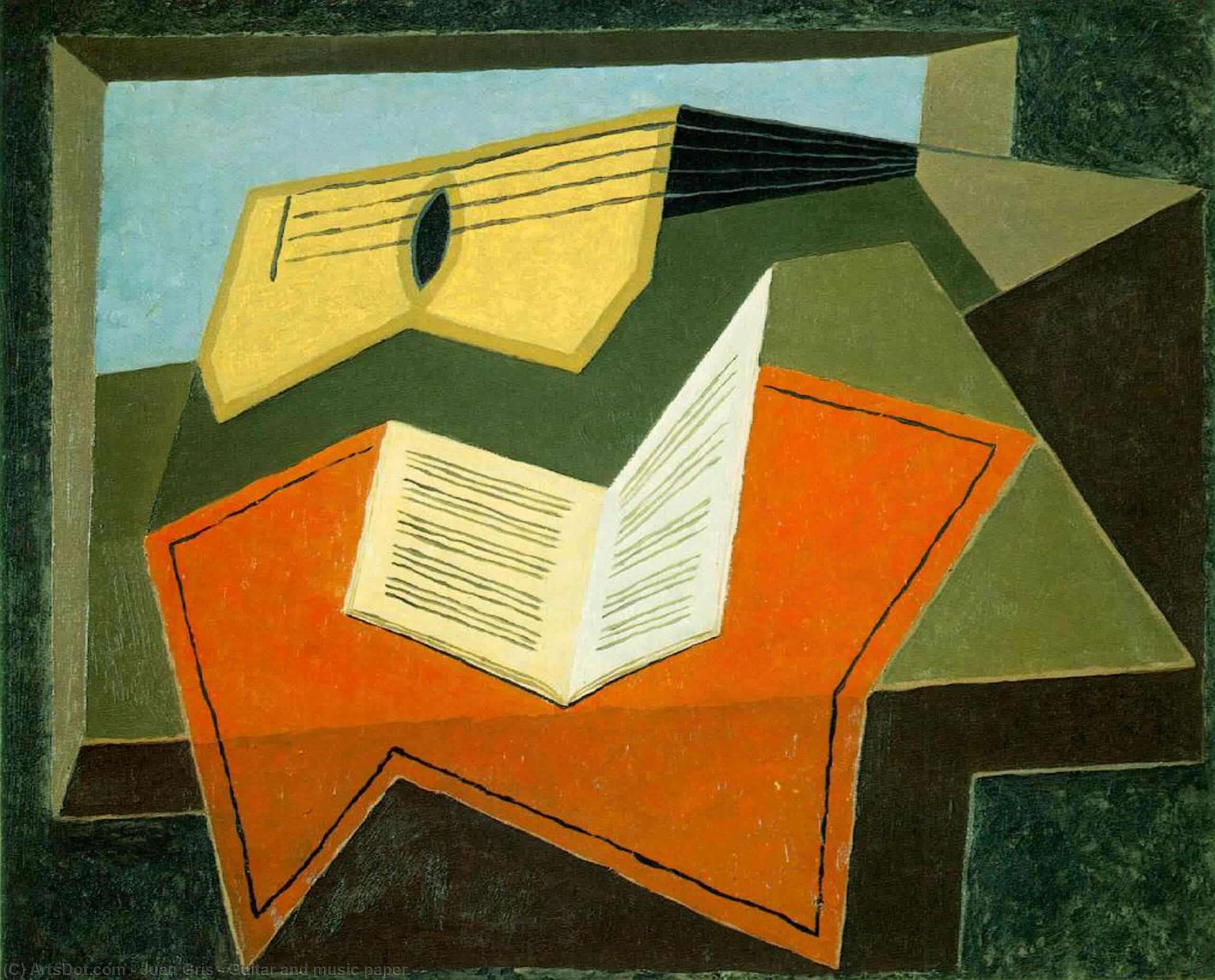 Juan-gris-guitar-and-music-paper-